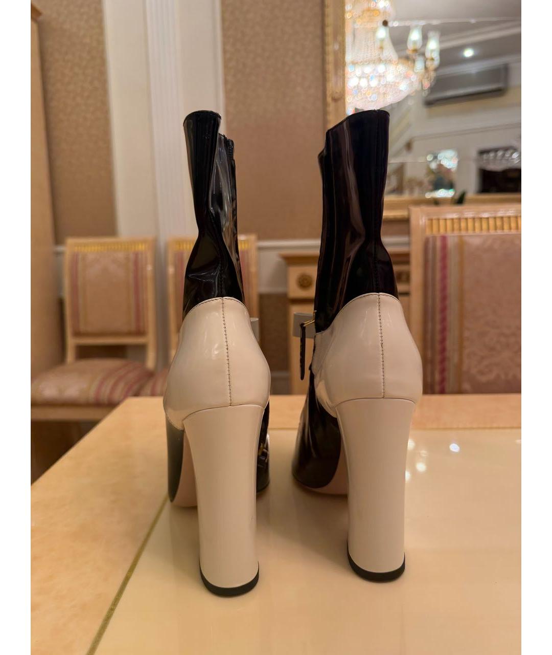 GUCCI Черные кожаные ботильоны, фото 2