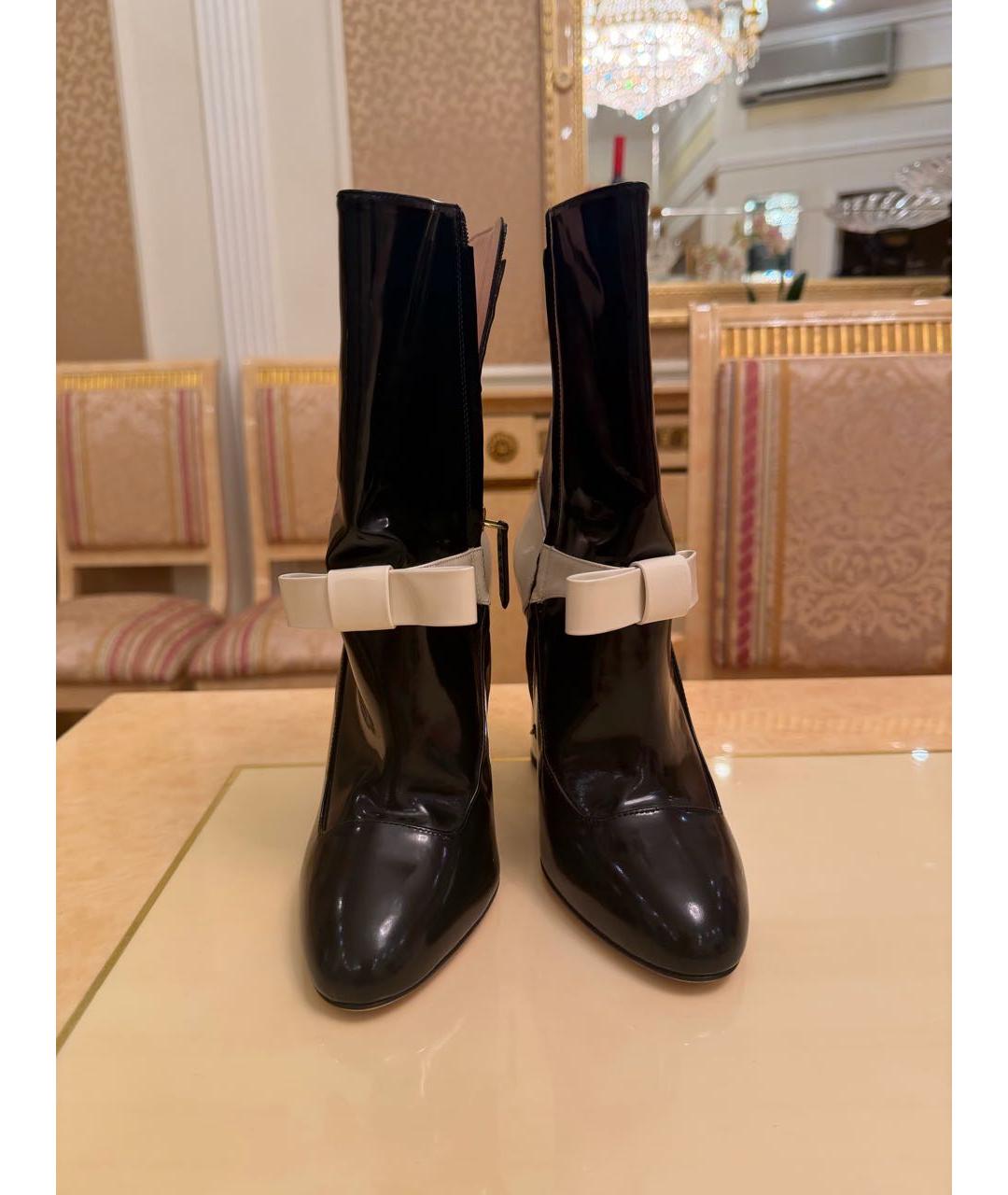 GUCCI Черные кожаные ботильоны, фото 4