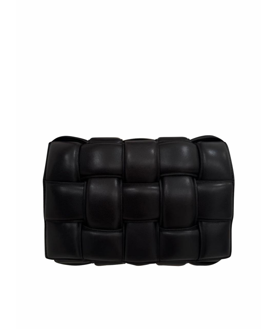 BOTTEGA VENETA Черная кожаная сумка через плечо, фото 1