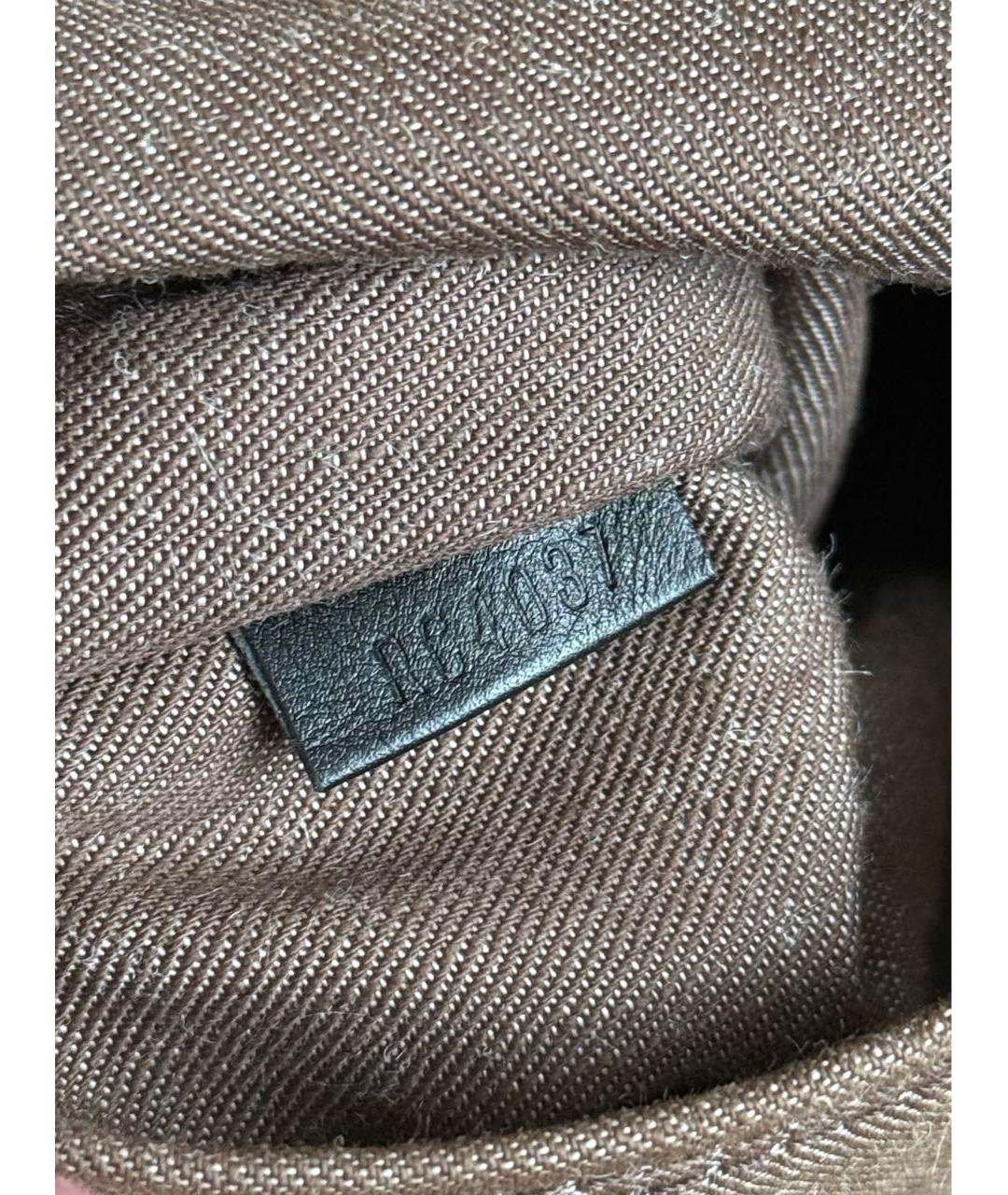 LOUIS VUITTON Коричневая сумка с короткими ручками из лакированной кожи, фото 7
