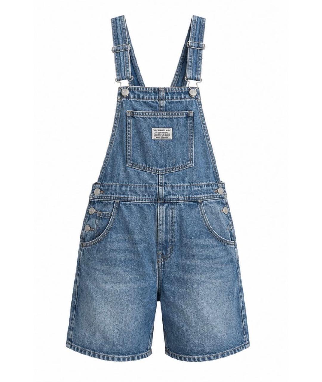 LEVI'S Голубой деним комбинезон, фото 1