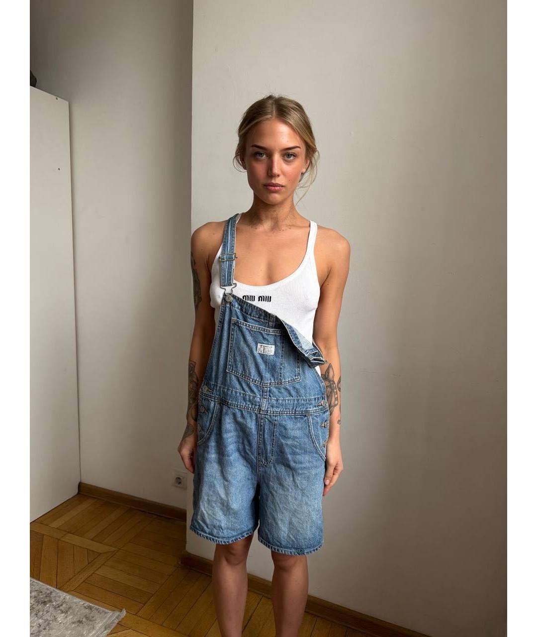 LEVI'S Голубой деним комбинезон, фото 4