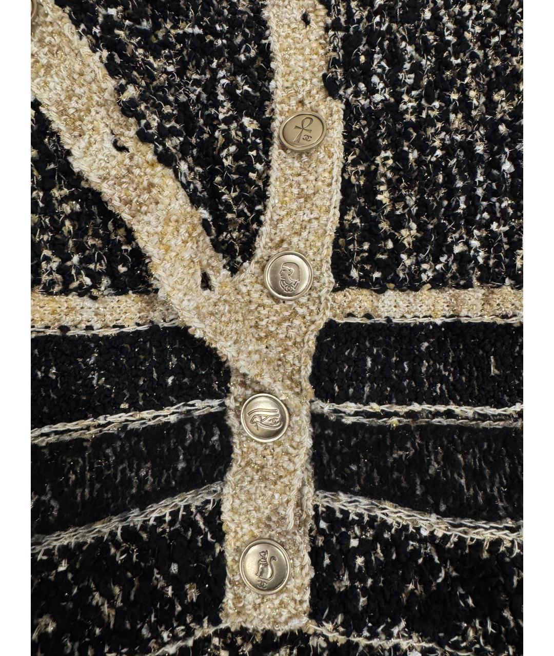 CHANEL Черный шерстяной джемпер / свитер, фото 4