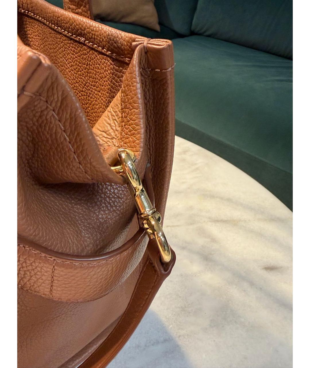 MARC JACOBS Коричневая кожаная сумка тоут, фото 6