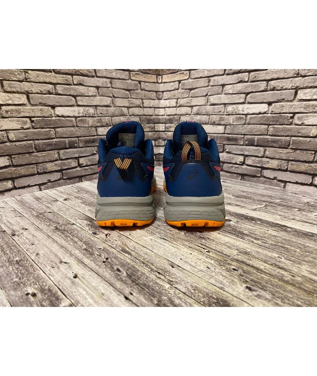 ASICS Синие синтетические кроссовки, фото 4