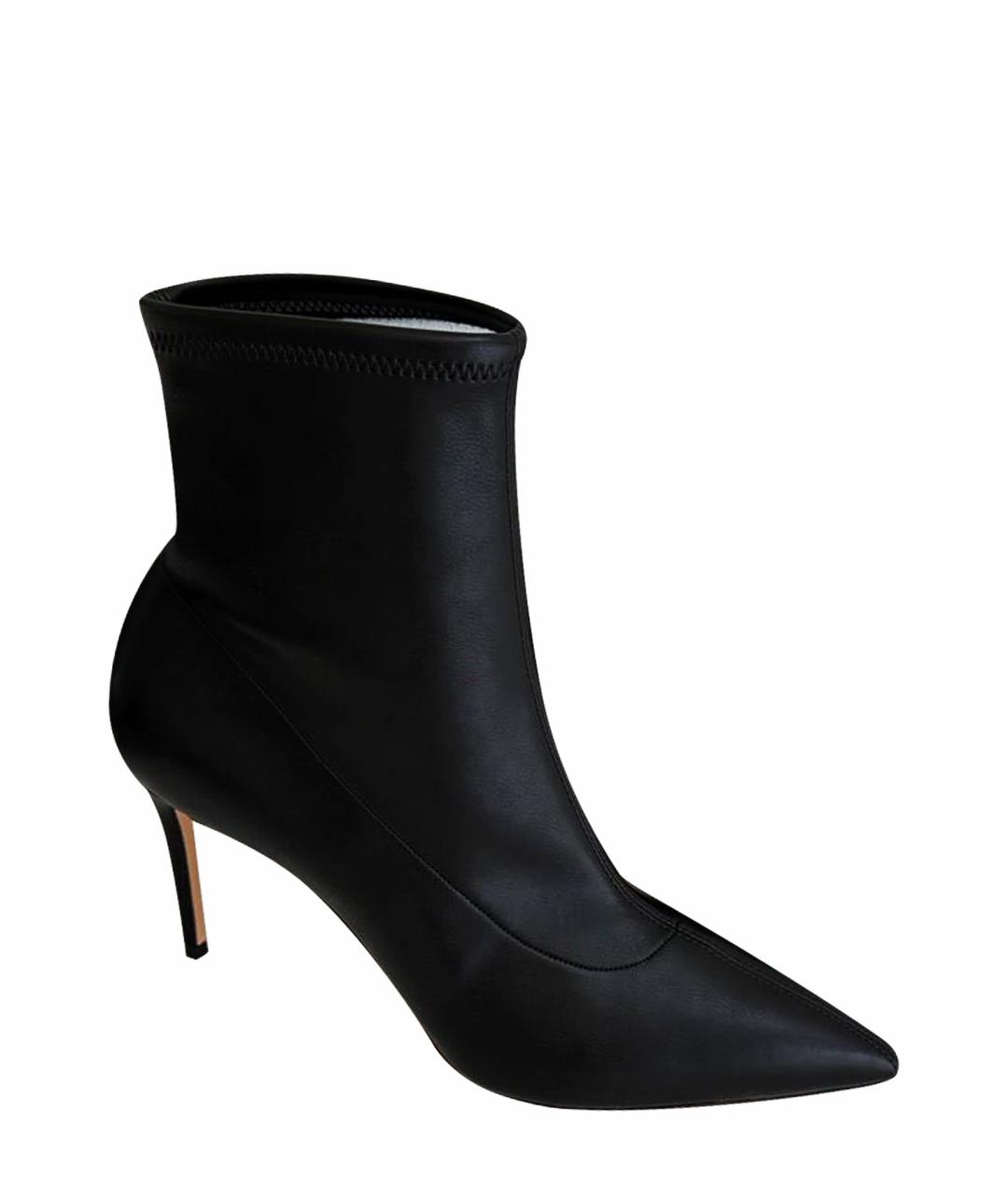 CASADEI Черные кожаные ботильоны, фото 1