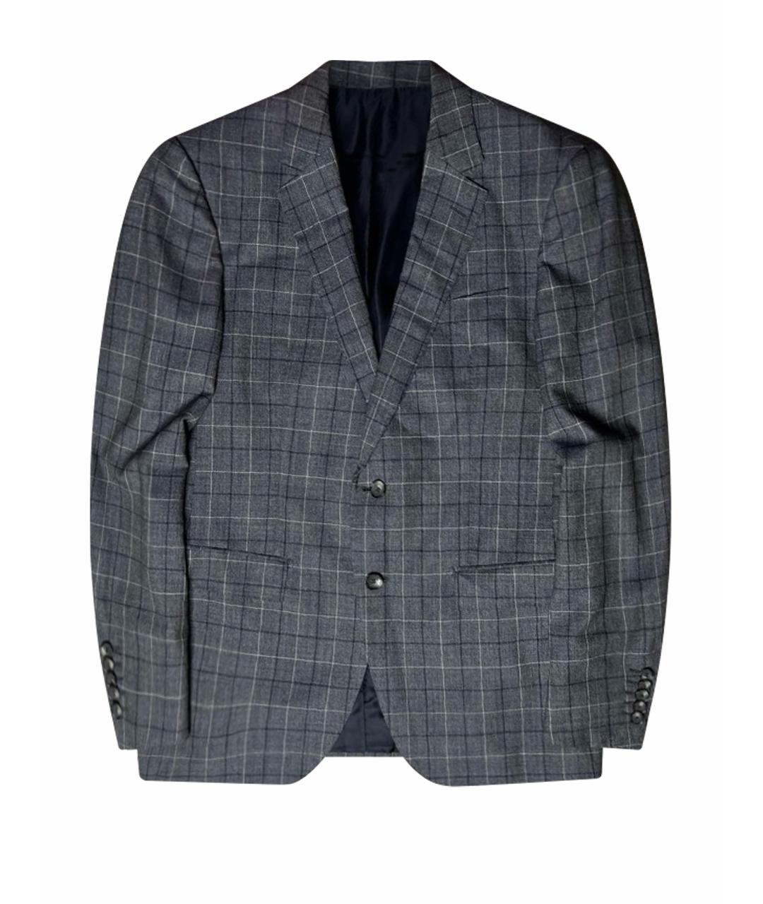 HUGO BOSS Серый классический костюм, фото 1