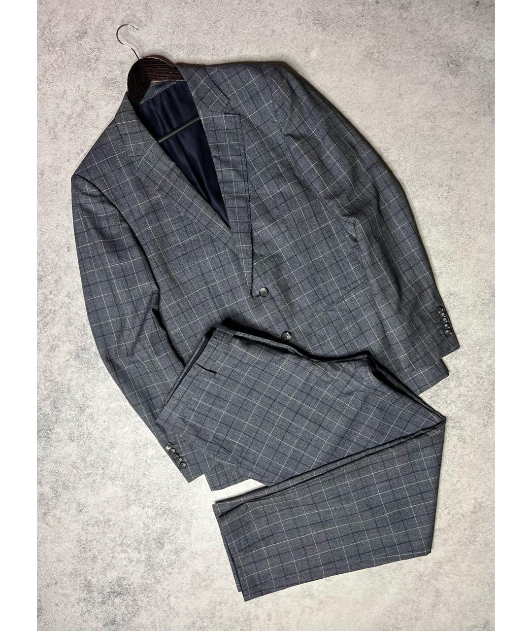HUGO BOSS Серый классический костюм, фото 3