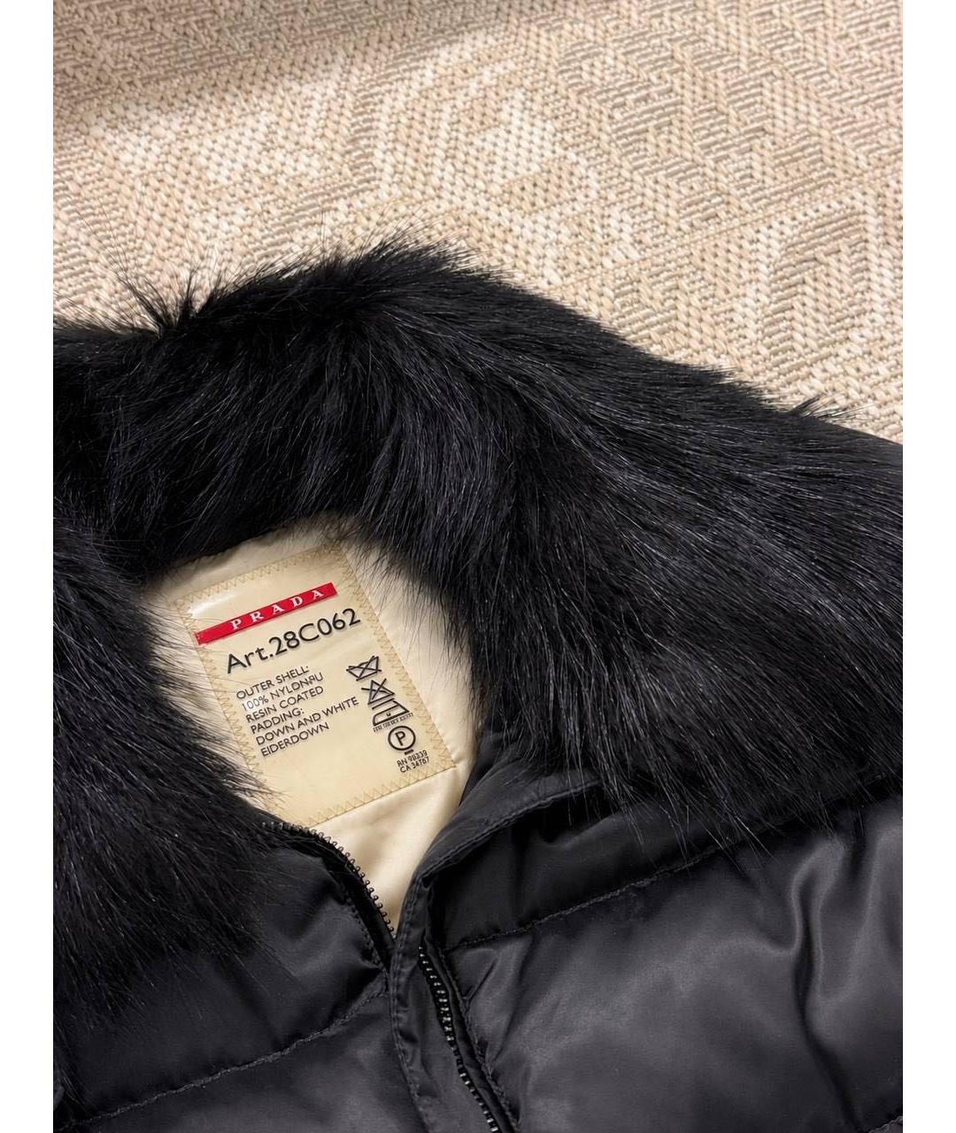 PRADA Черная нейлоновая куртка, фото 7