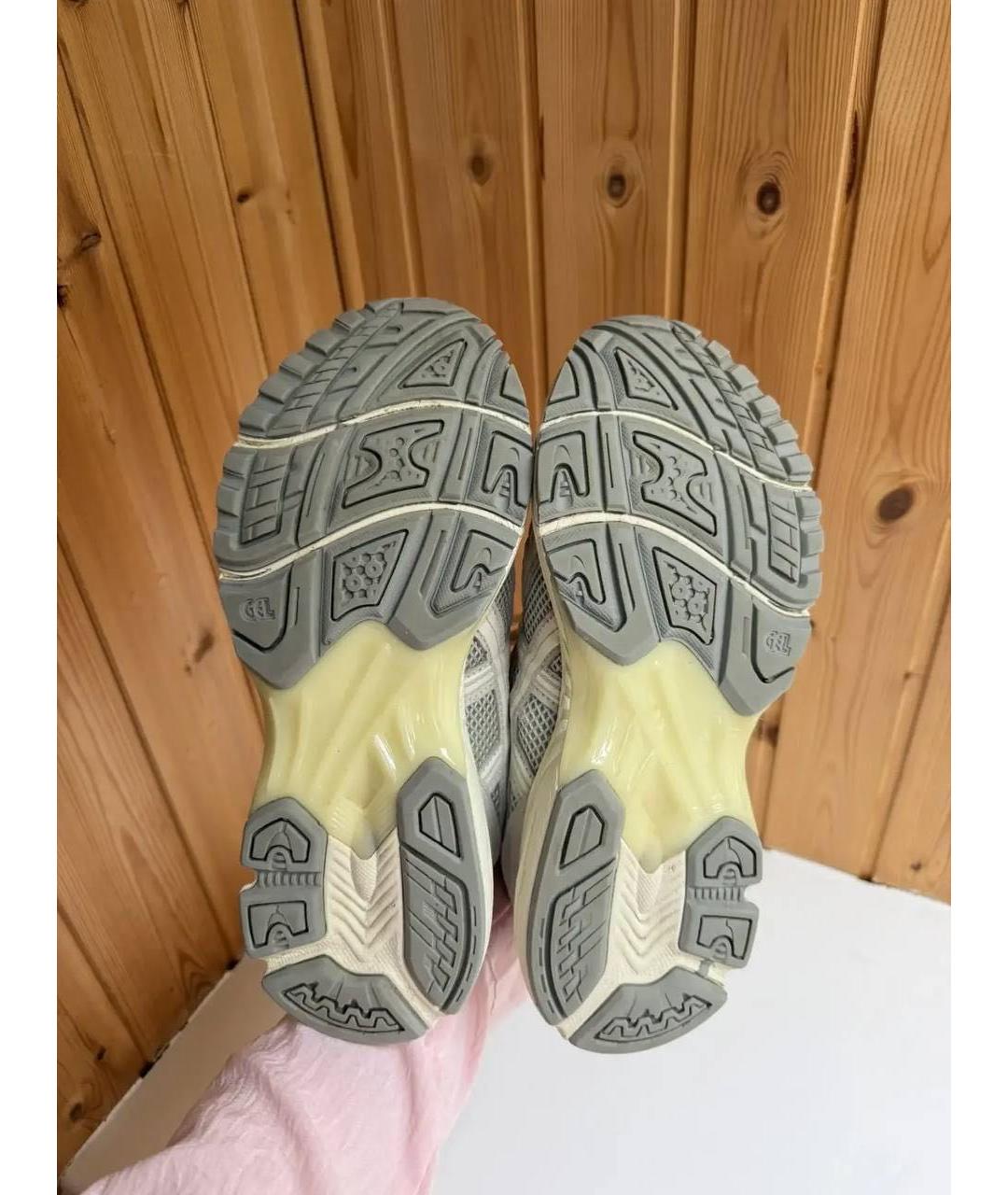 ASICS Бежевые замшевые низкие кроссовки / кеды, фото 3
