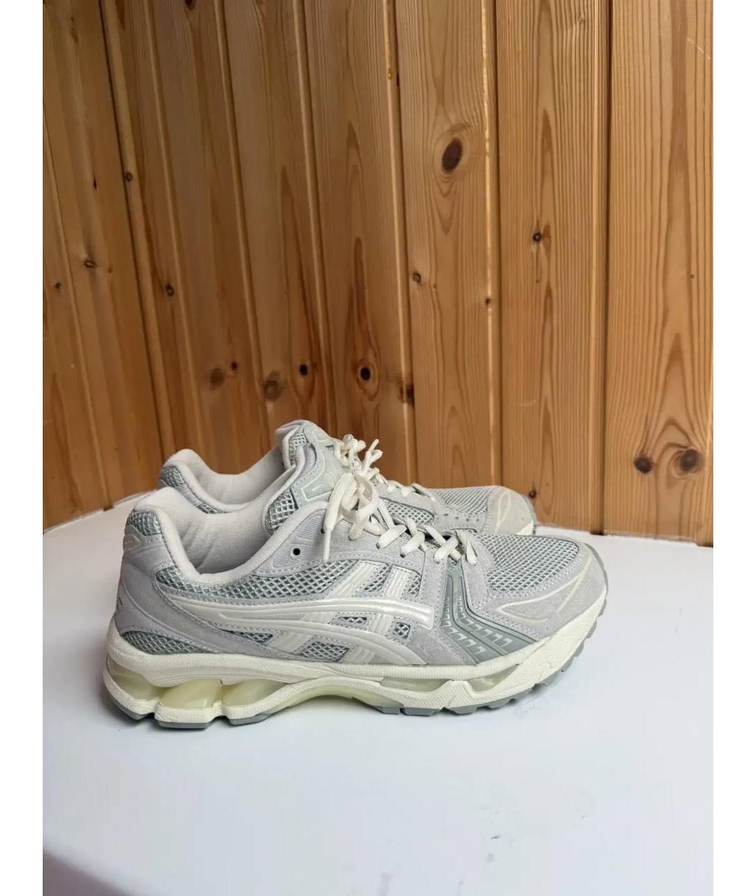 ASICS Бежевые замшевые низкие кроссовки / кеды, фото 9