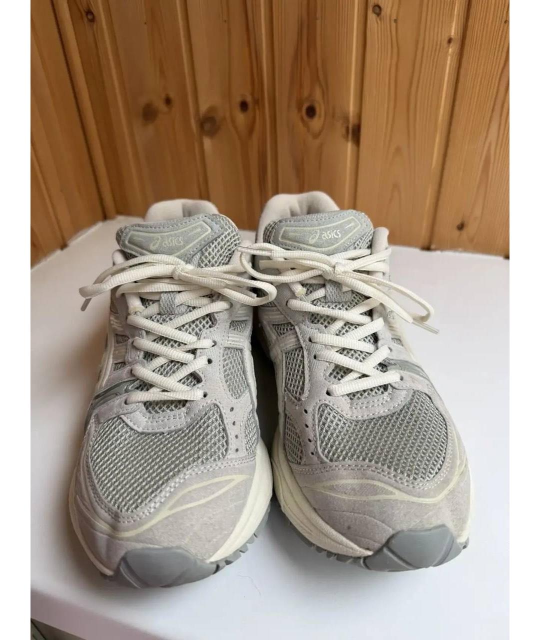 ASICS Бежевые замшевые низкие кроссовки / кеды, фото 2