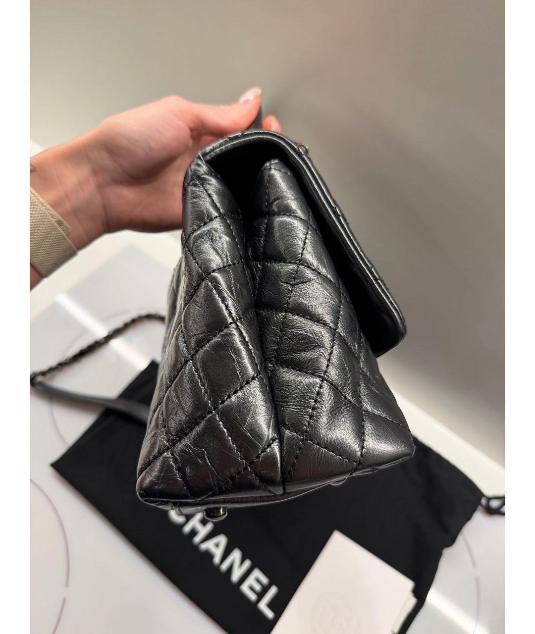 CHANEL Серая кожаная сумка через плечо, фото 8
