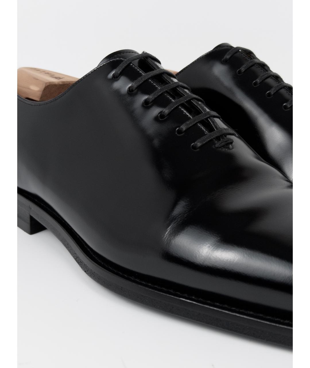 FERRAGAMO Черные кожаные туфли, фото 9