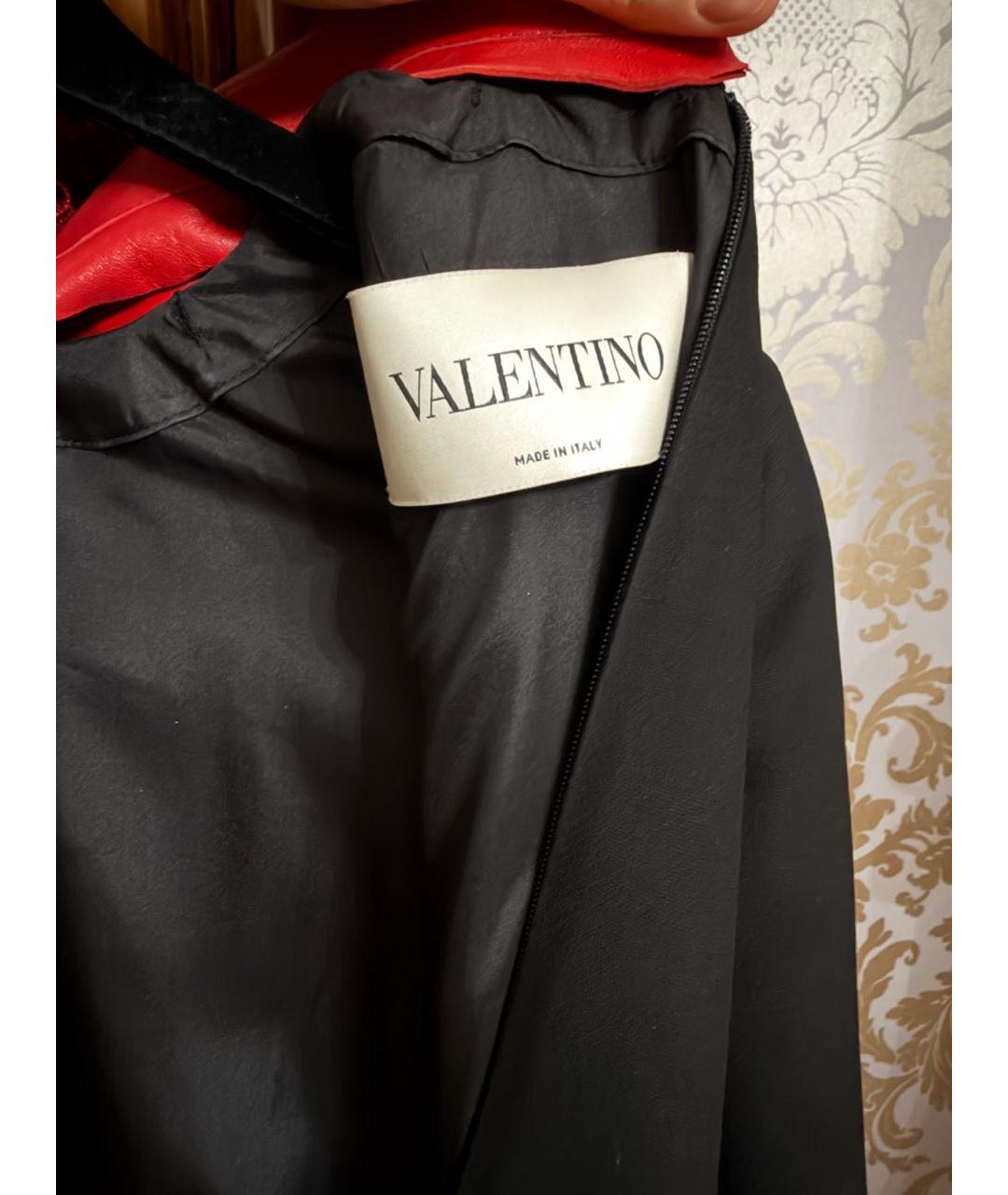 VALENTINO Черное хлопковое вечернее платье, фото 4