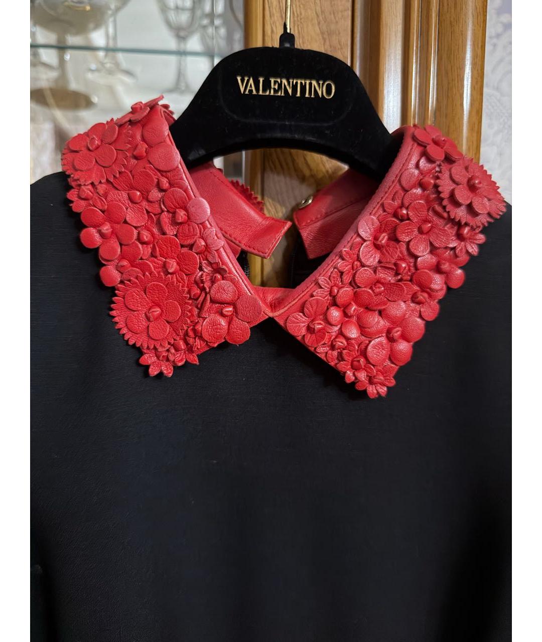 VALENTINO Черное хлопковое вечернее платье, фото 2