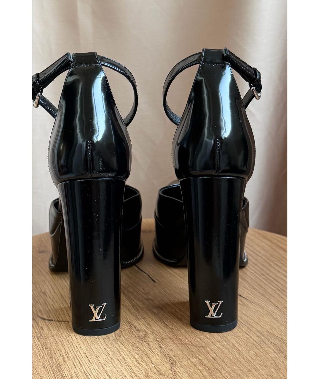 LOUIS VUITTON Черные туфли из лакированной кожи, фото 4