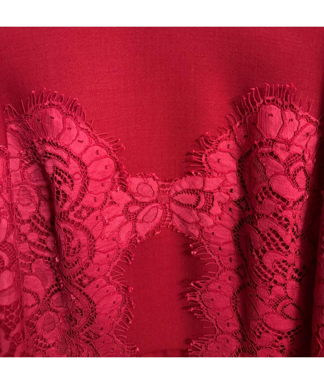 DOLCE&GABBANA Красное хлопковое вечернее платье, фото 4