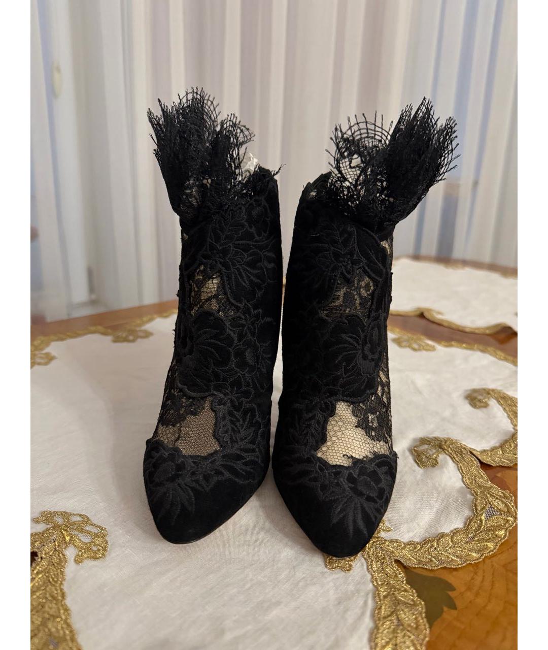 JIMMY CHOO Черные текстильные ботильоны, фото 2