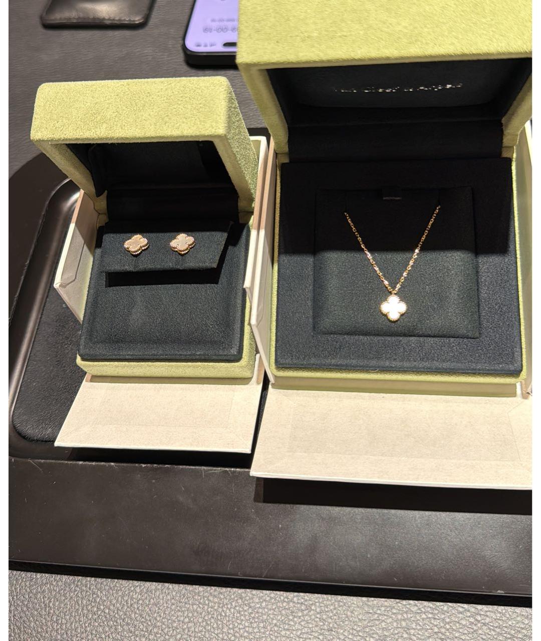 VAN CLEEF & ARPELS Белая подвеска из желтого золота, фото 7