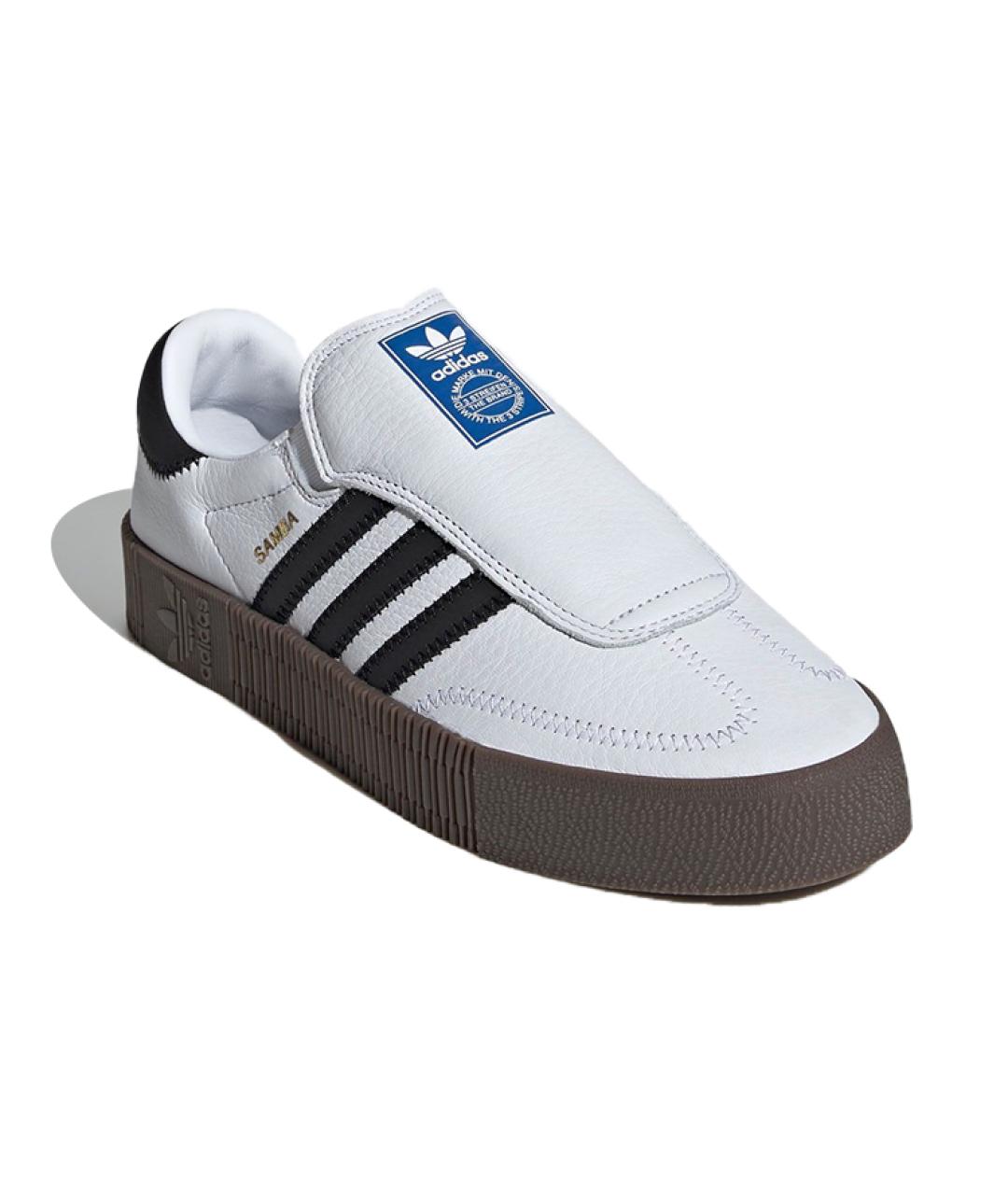 ADIDAS Белые кожаные кроссовки, фото 3