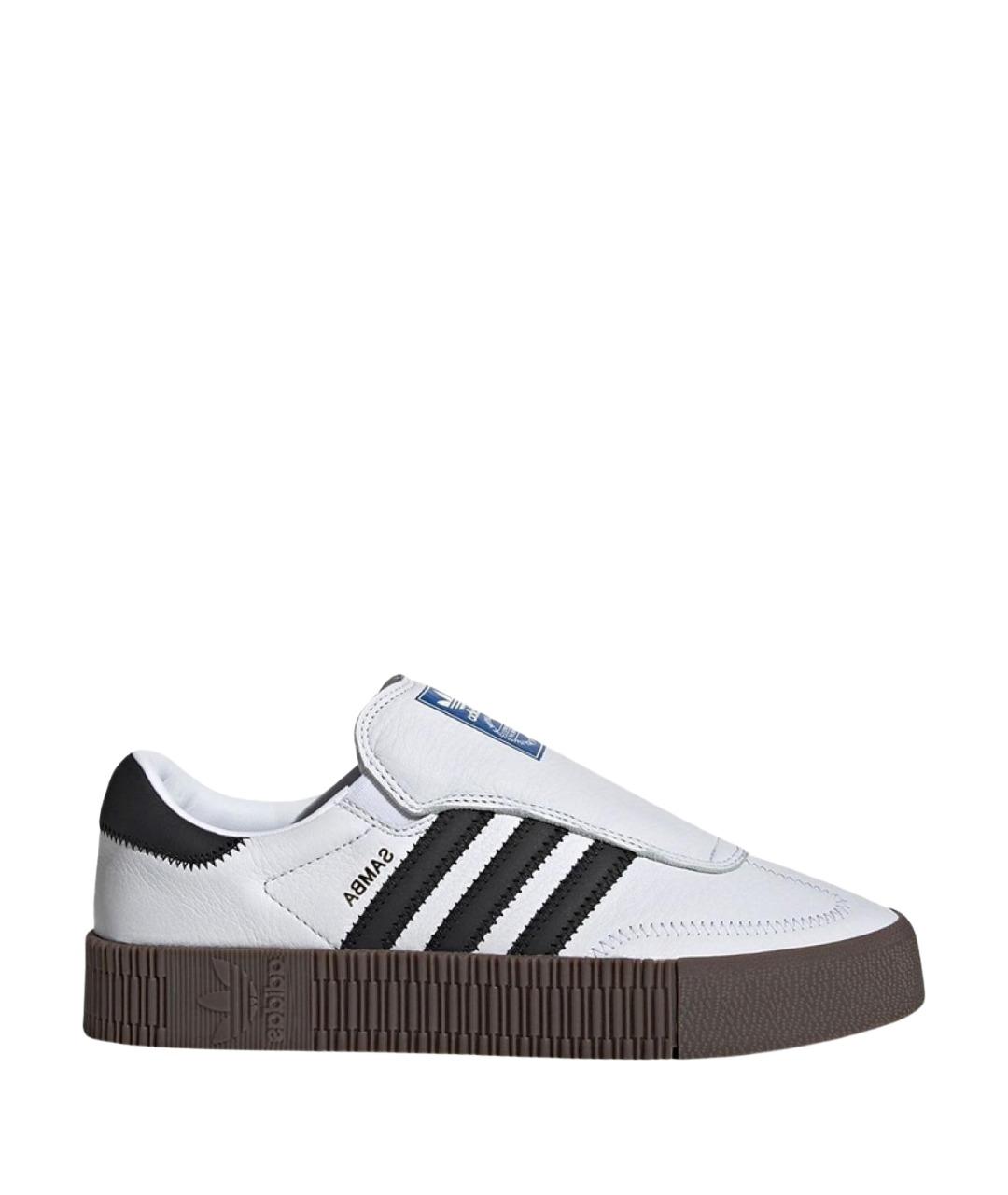 ADIDAS Белые кожаные кроссовки, фото 1