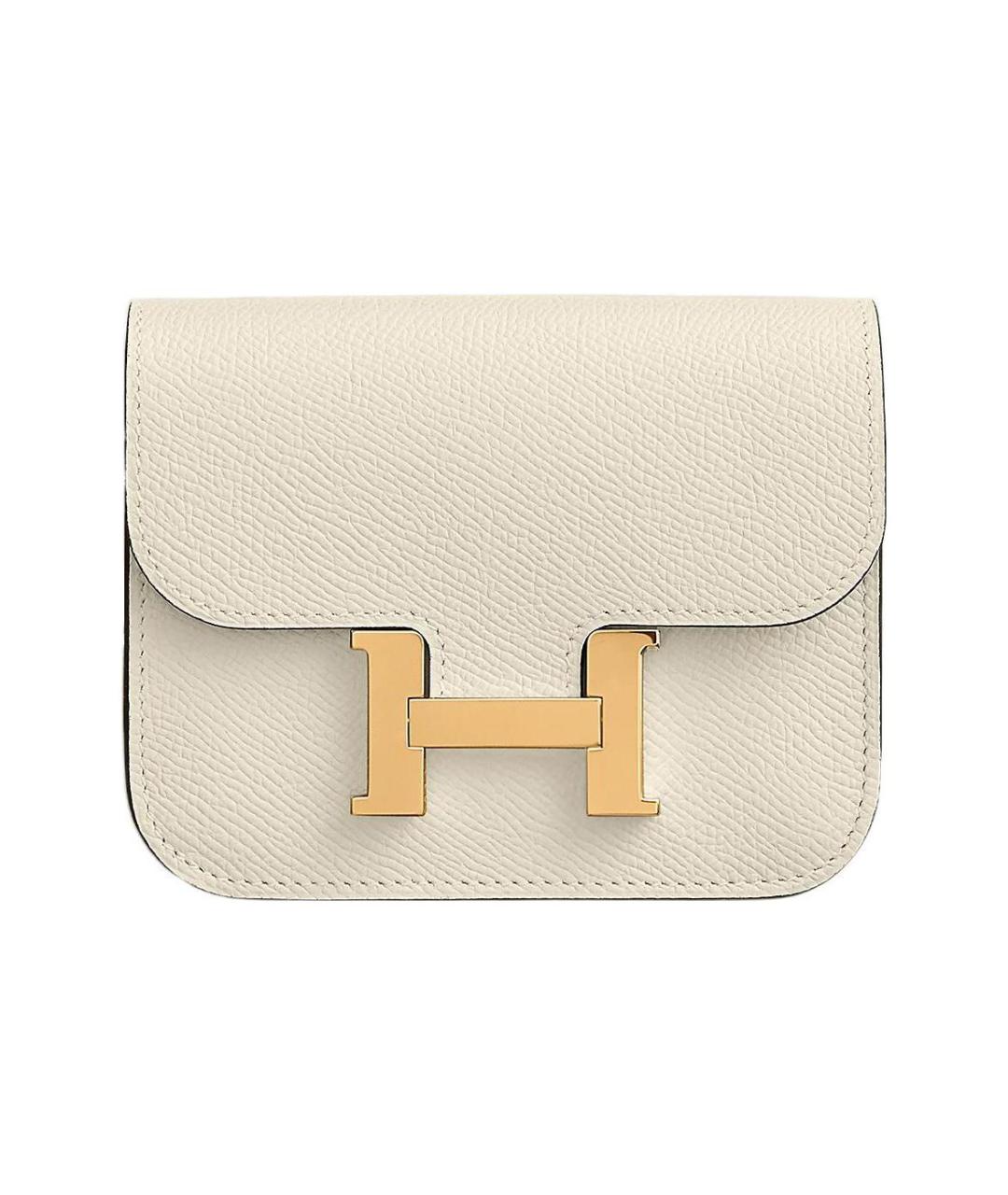 HERMES Бежевая кожаная сумка через плечо, фото 1