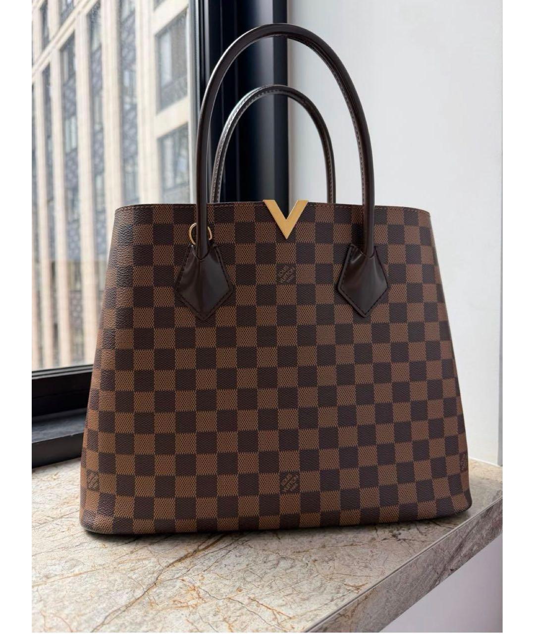 LOUIS VUITTON Коричневая сумка тоут, фото 9