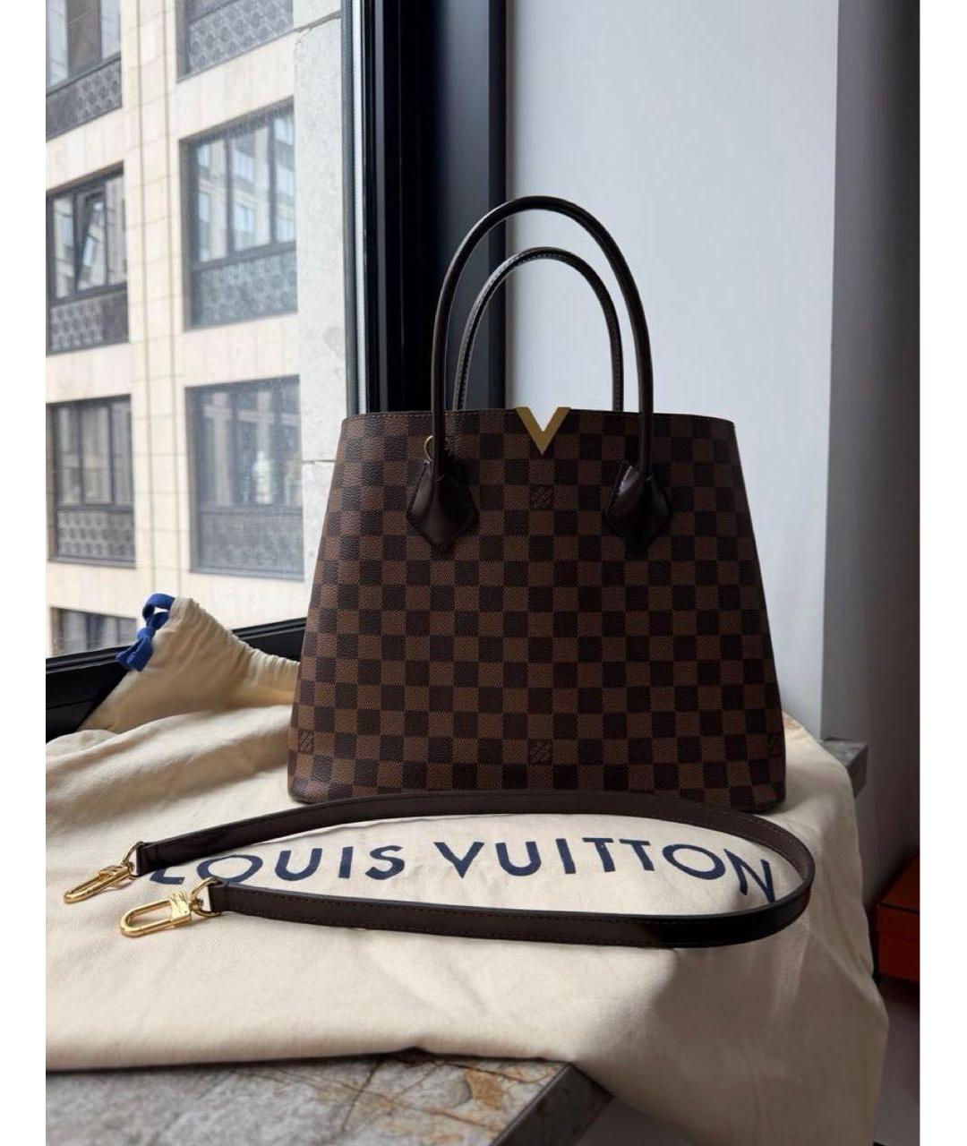 LOUIS VUITTON Коричневая сумка тоут, фото 6