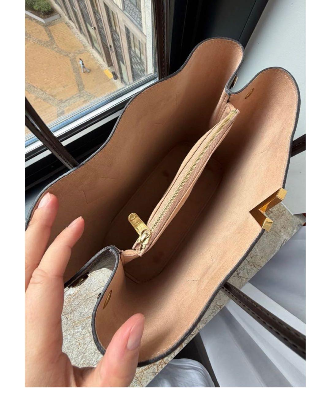 LOUIS VUITTON Коричневая сумка тоут, фото 4
