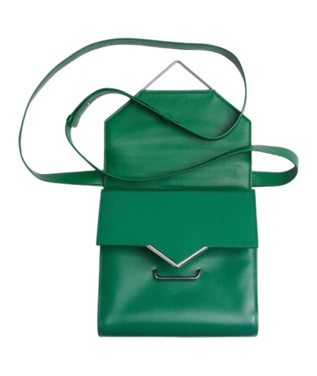 BOTTEGA VENETA Зеленая кожаная сумка через плечо, фото 4
