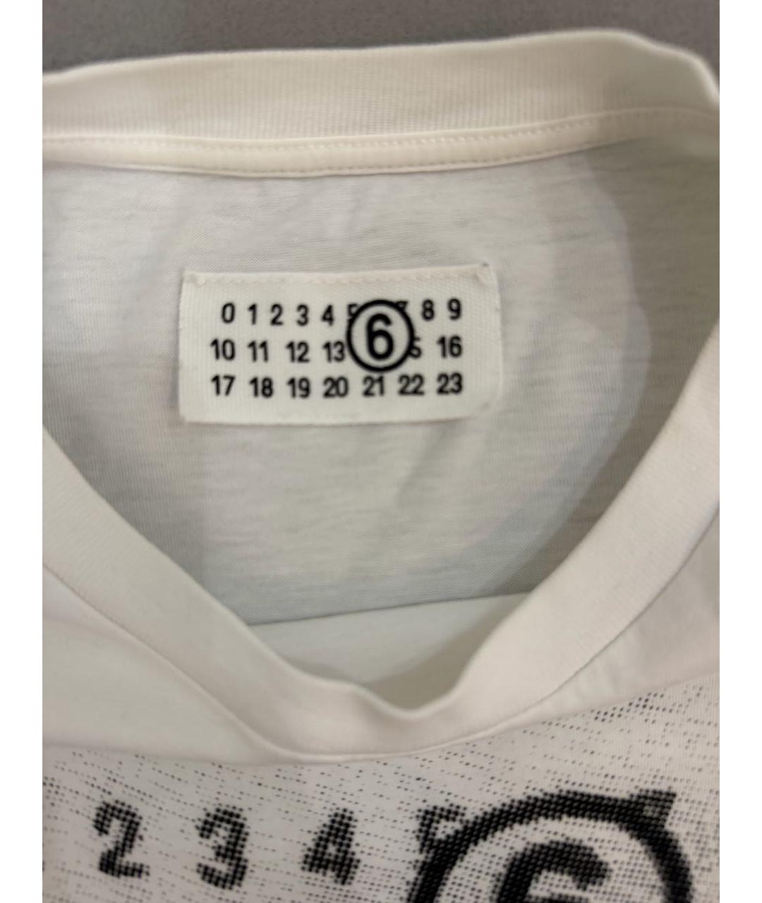 MM6 MAISON MARGIELA Белая хлопковая детская футболка, фото 2
