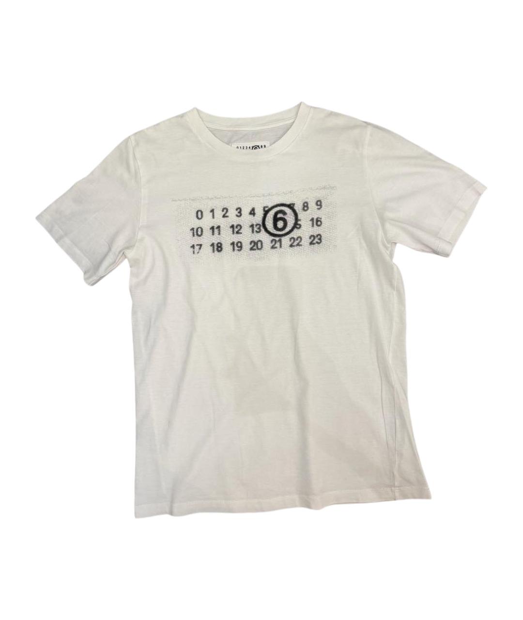 MM6 MAISON MARGIELA Белая хлопковая детская футболка, фото 1