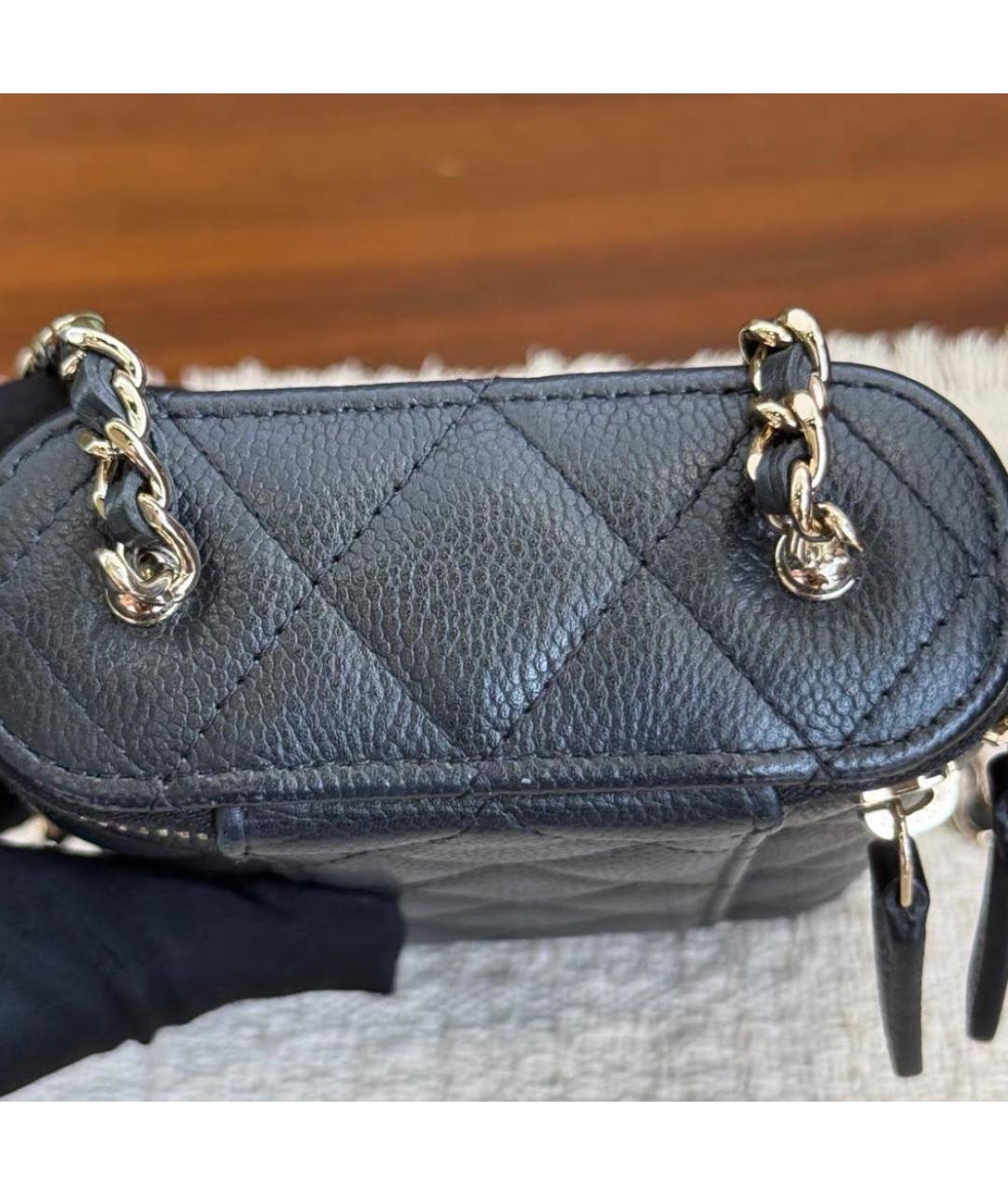 CHANEL Черная сумка через плечо, фото 6
