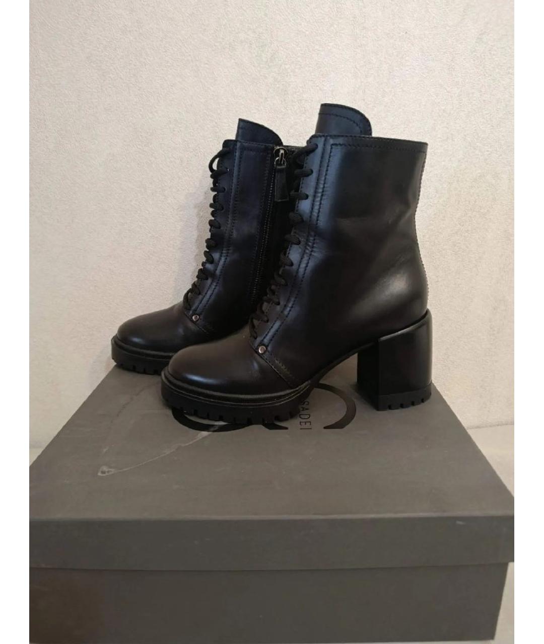 CASADEI Черные ботильоны, фото 6