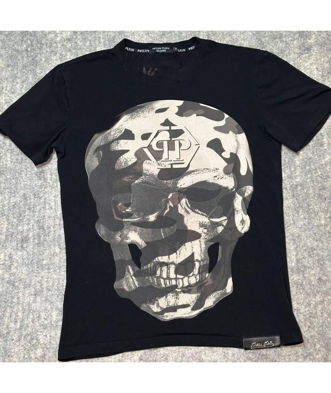 PHILIPP PLEIN Черная хлопковая футболка, фото 4
