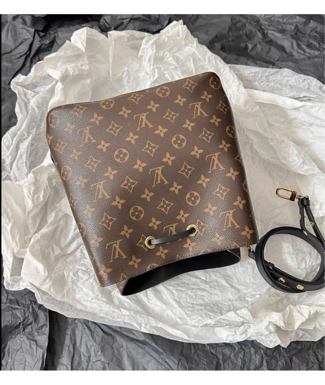 LOUIS VUITTON Коричневая сумка через плечо, фото 5