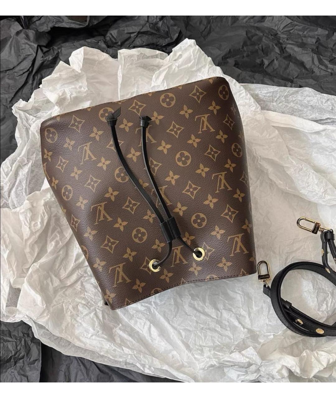 LOUIS VUITTON Коричневая сумка через плечо, фото 3