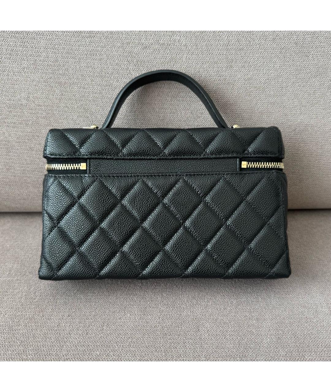 CHANEL Черная кожаная сумка через плечо, фото 3