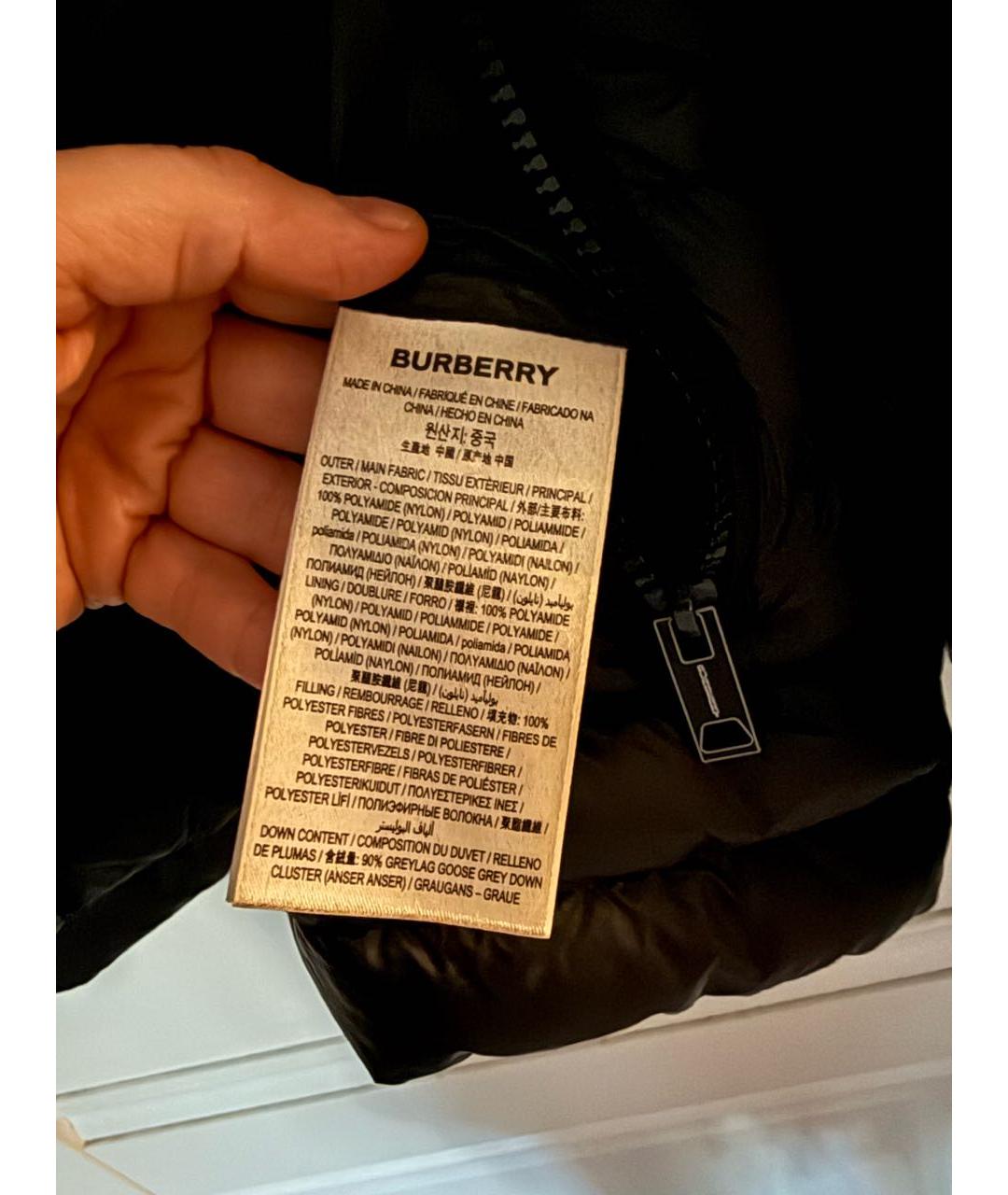 BURBERRY Черная куртка, фото 6