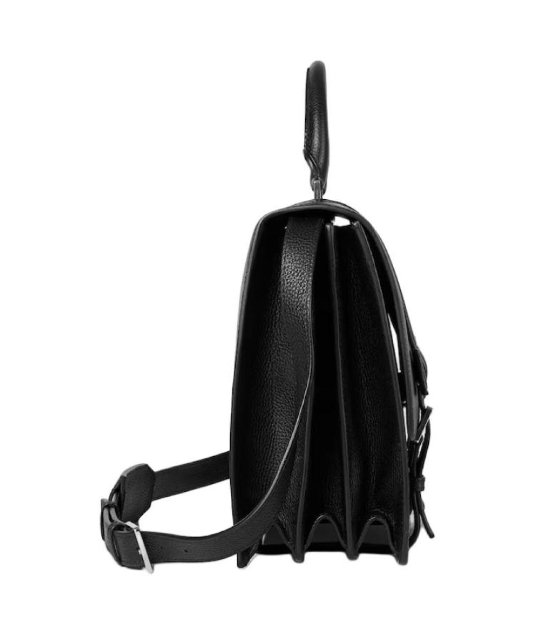 GUCCI Черный кожаный портфель, фото 3