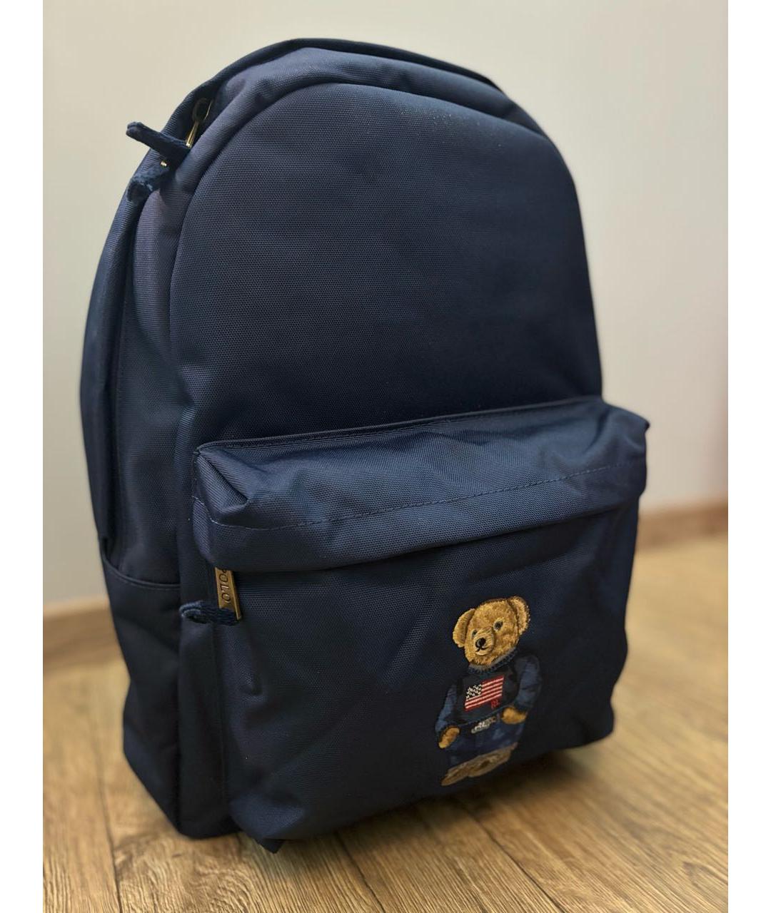 POLO RALPH LAUREN Темно-синий хлопковый рюкзак, фото 8