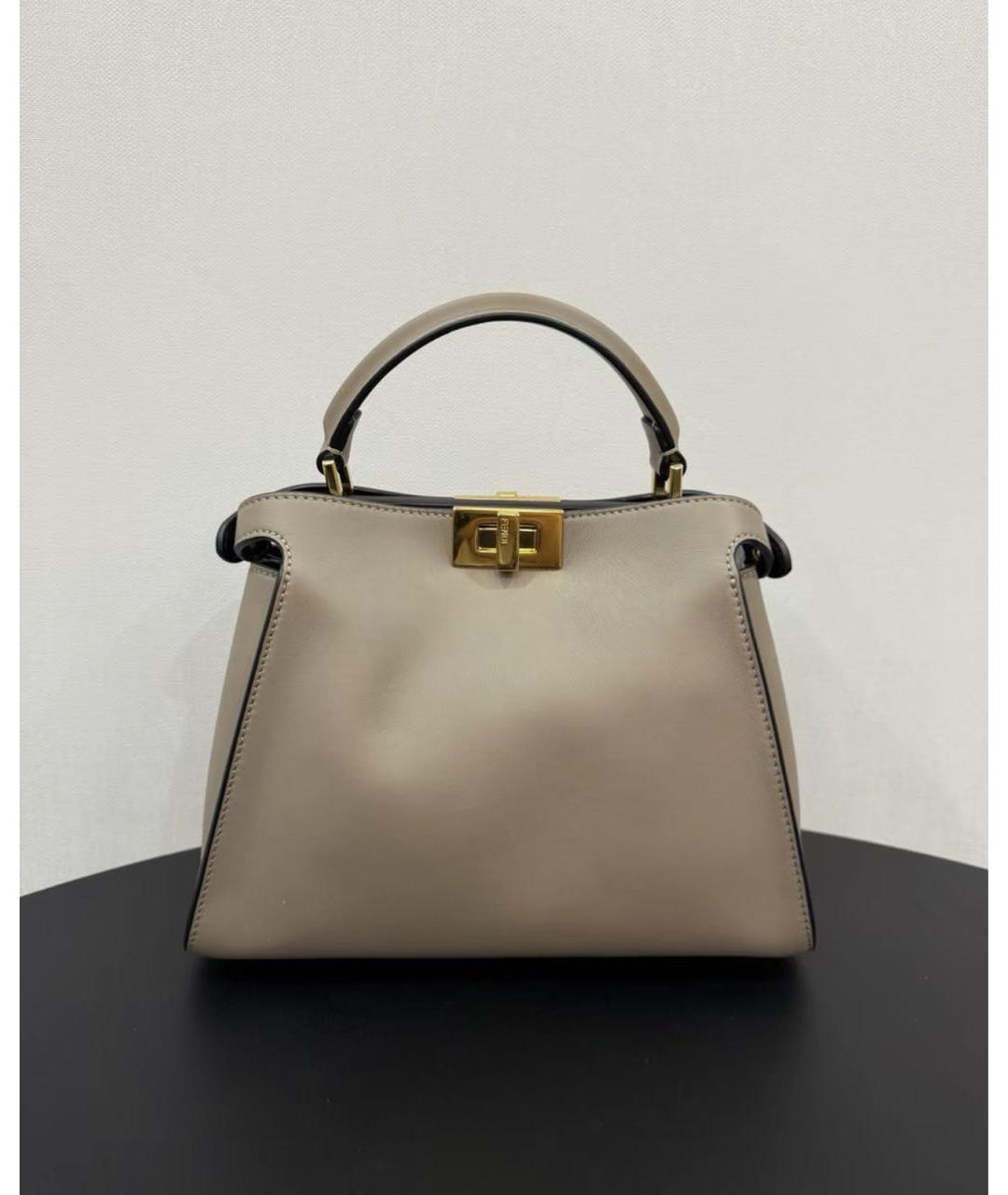 FENDI Бежевая сумка через плечо, фото 3
