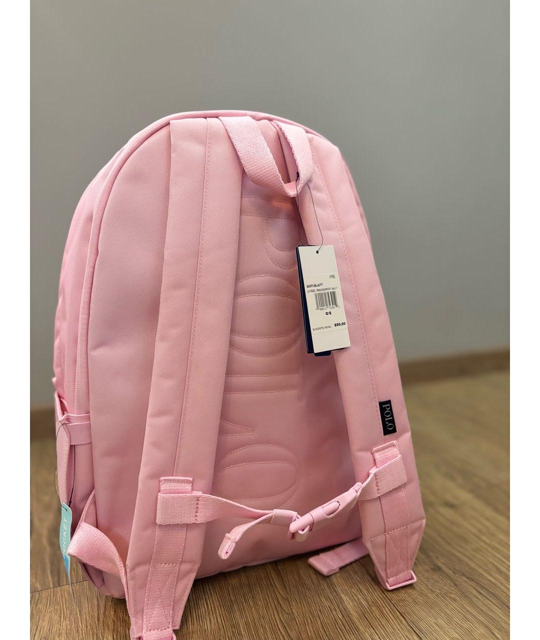 POLO RALPH LAUREN Розовый хлопковый рюкзак, фото 3