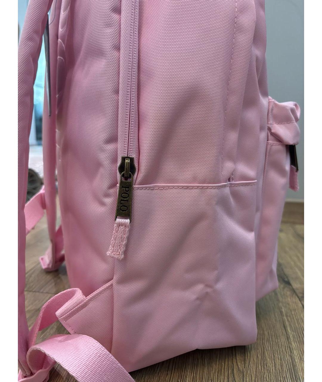 POLO RALPH LAUREN Розовый хлопковый рюкзак, фото 5