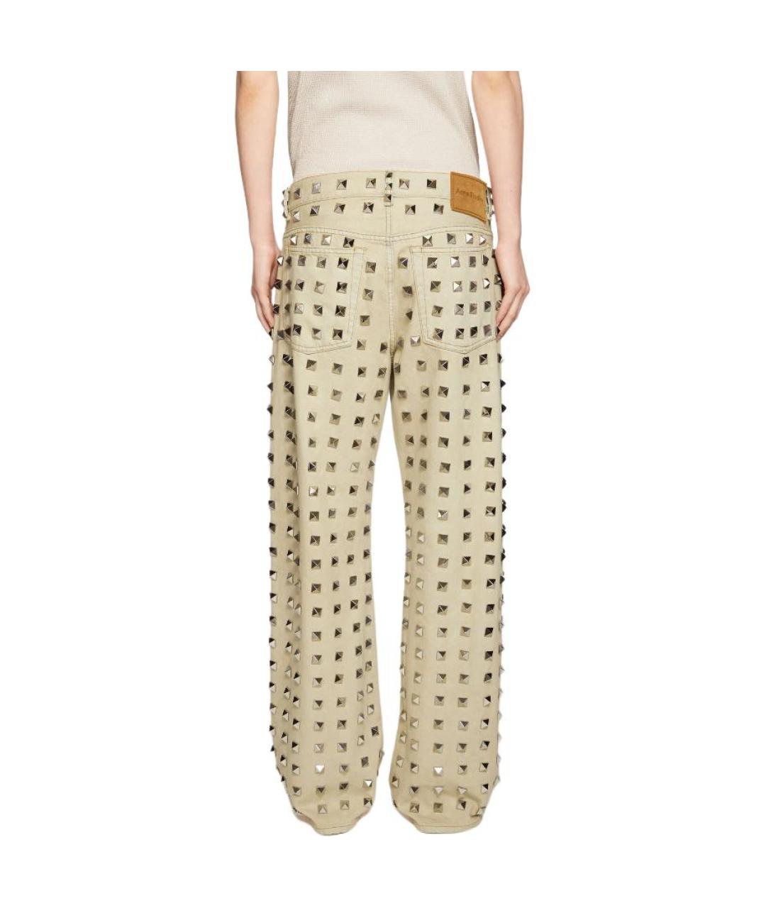 ACNE STUDIOS Серебряные прямые джинсы, фото 5