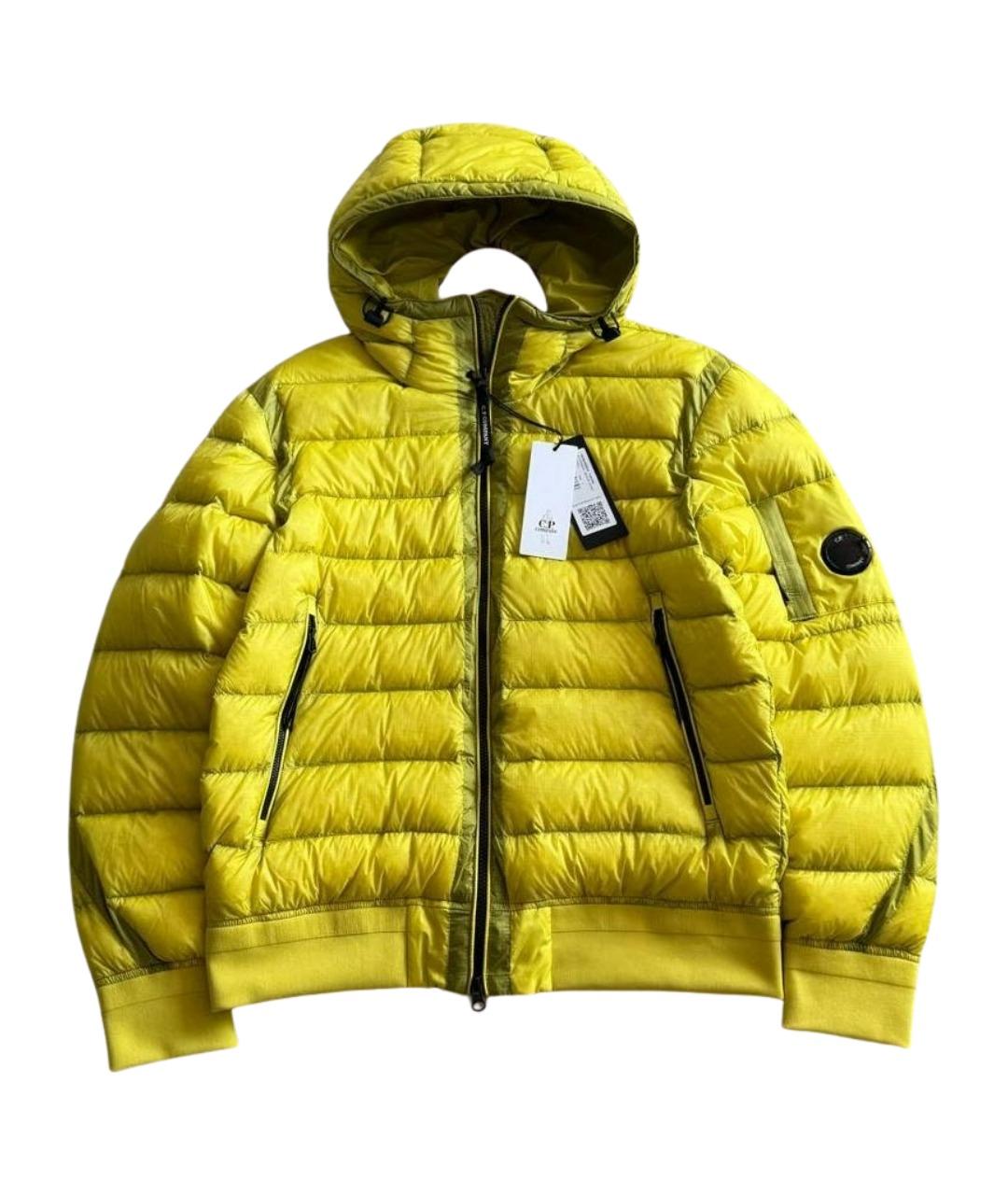 CP COMPANY Желтый нейлоновый пуховик, фото 1