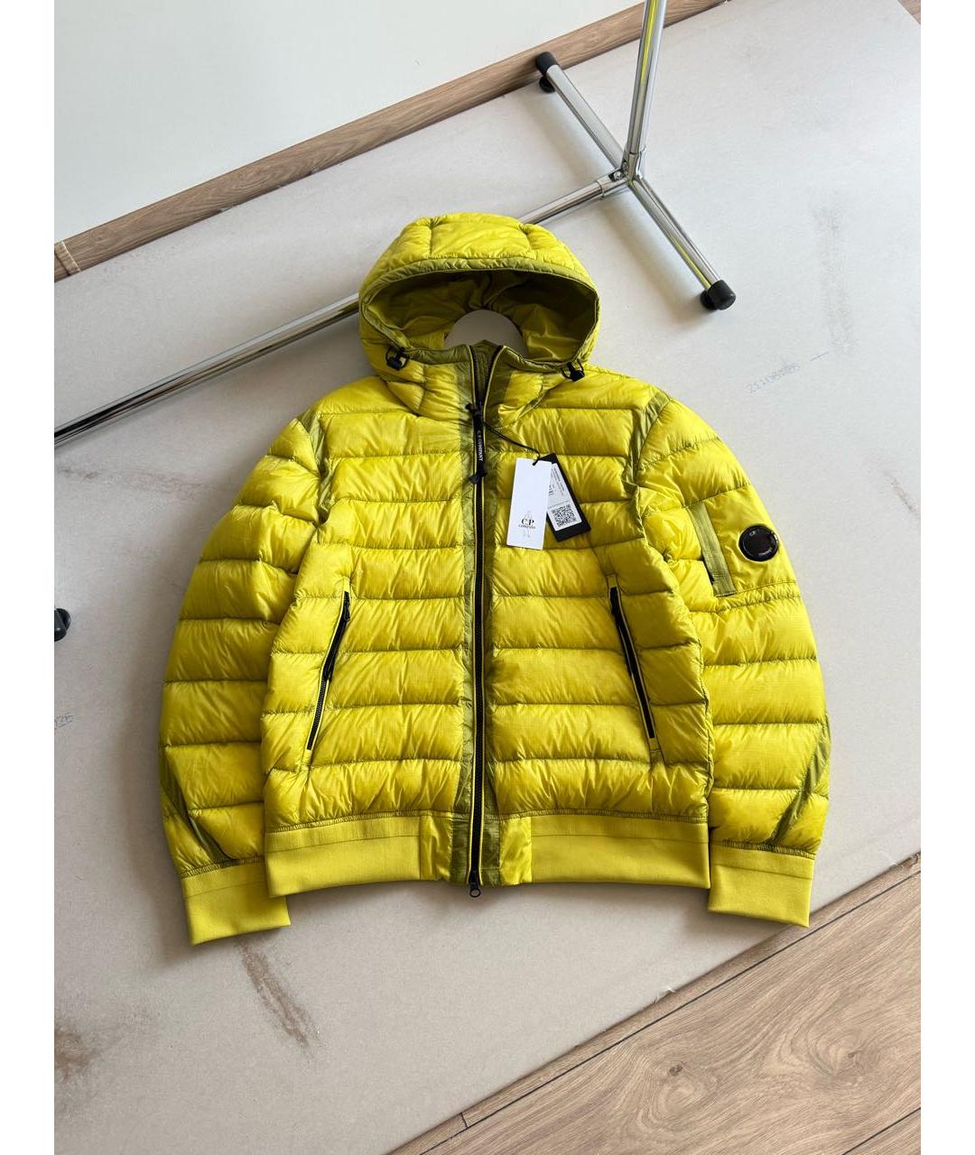 CP COMPANY Желтый нейлоновый пуховик, фото 9