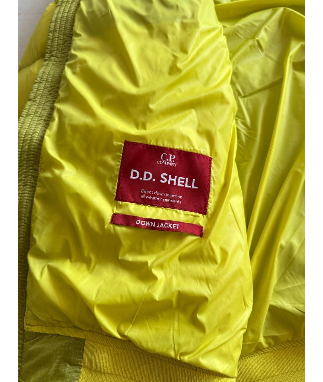 CP COMPANY Желтый нейлоновый пуховик, фото 5
