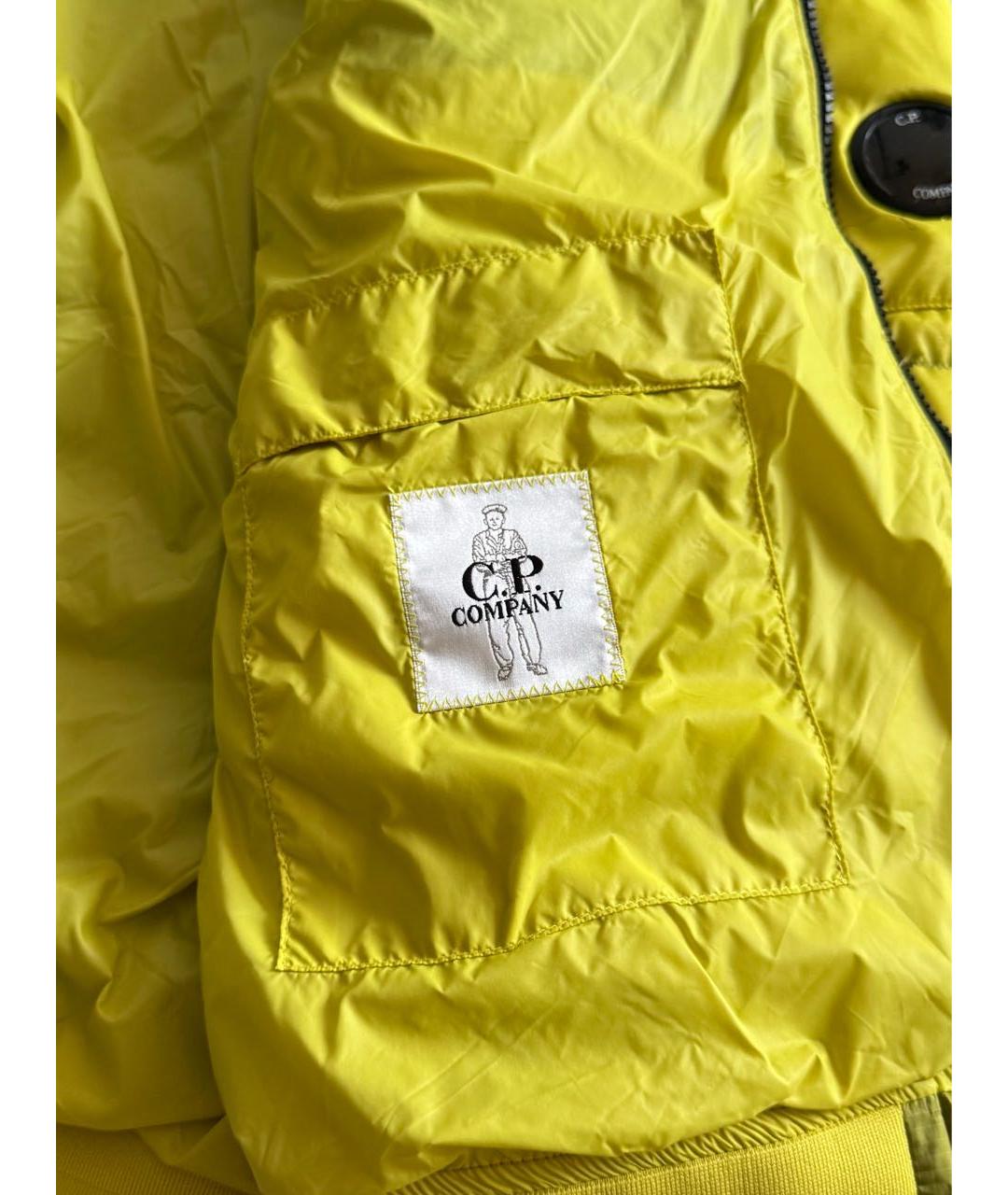 CP COMPANY Желтый нейлоновый пуховик, фото 6